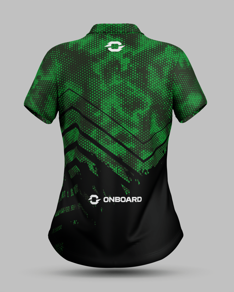 Womens Boston 3 Button Polo Collar Jersey - Onboard Sportswear