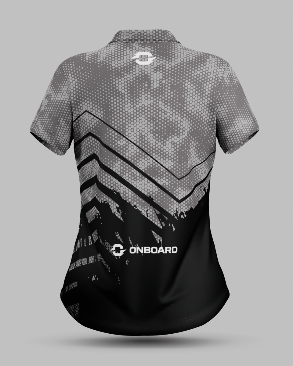 Womens Boston 3 Button Polo Collar Jersey - Onboard Sportswear