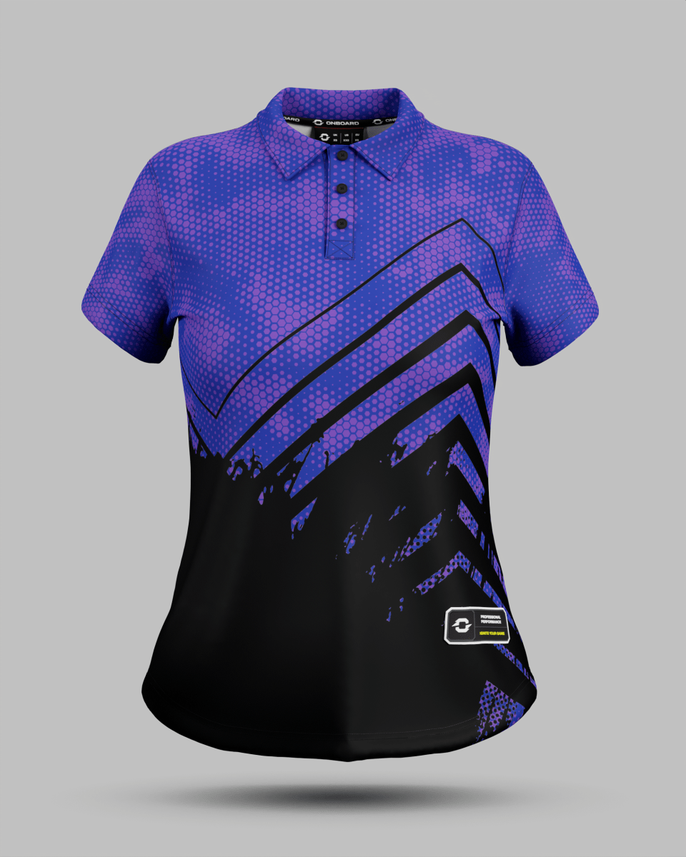 Womens Boston 3 Button Polo Collar Jersey - Onboard Sportswear