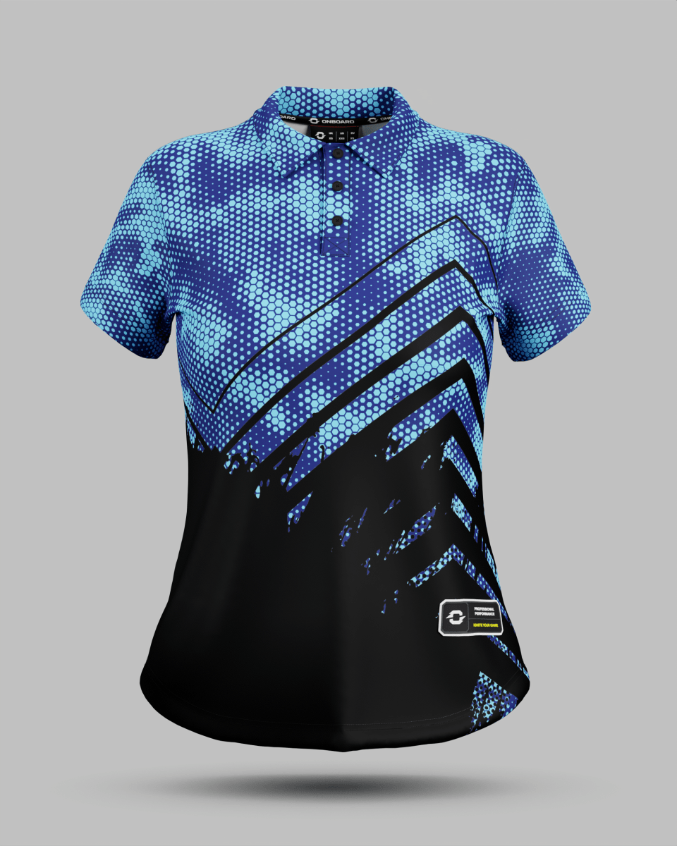 Womens Boston 3 Button Polo Collar Jersey - Onboard Sportswear