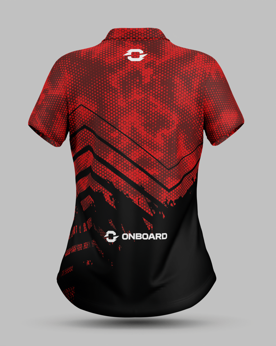 Womens Boston 3 Button Polo Collar Jersey - Onboard Sportswear