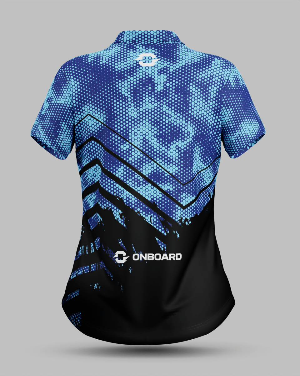 Womens Boston 3 Button Polo Collar Jersey - Onboard Sportswear