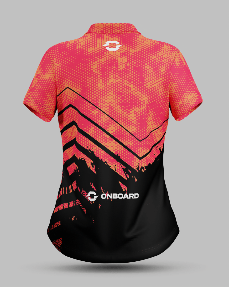 Womens Boston 3 Button Polo Collar Jersey - Onboard Sportswear