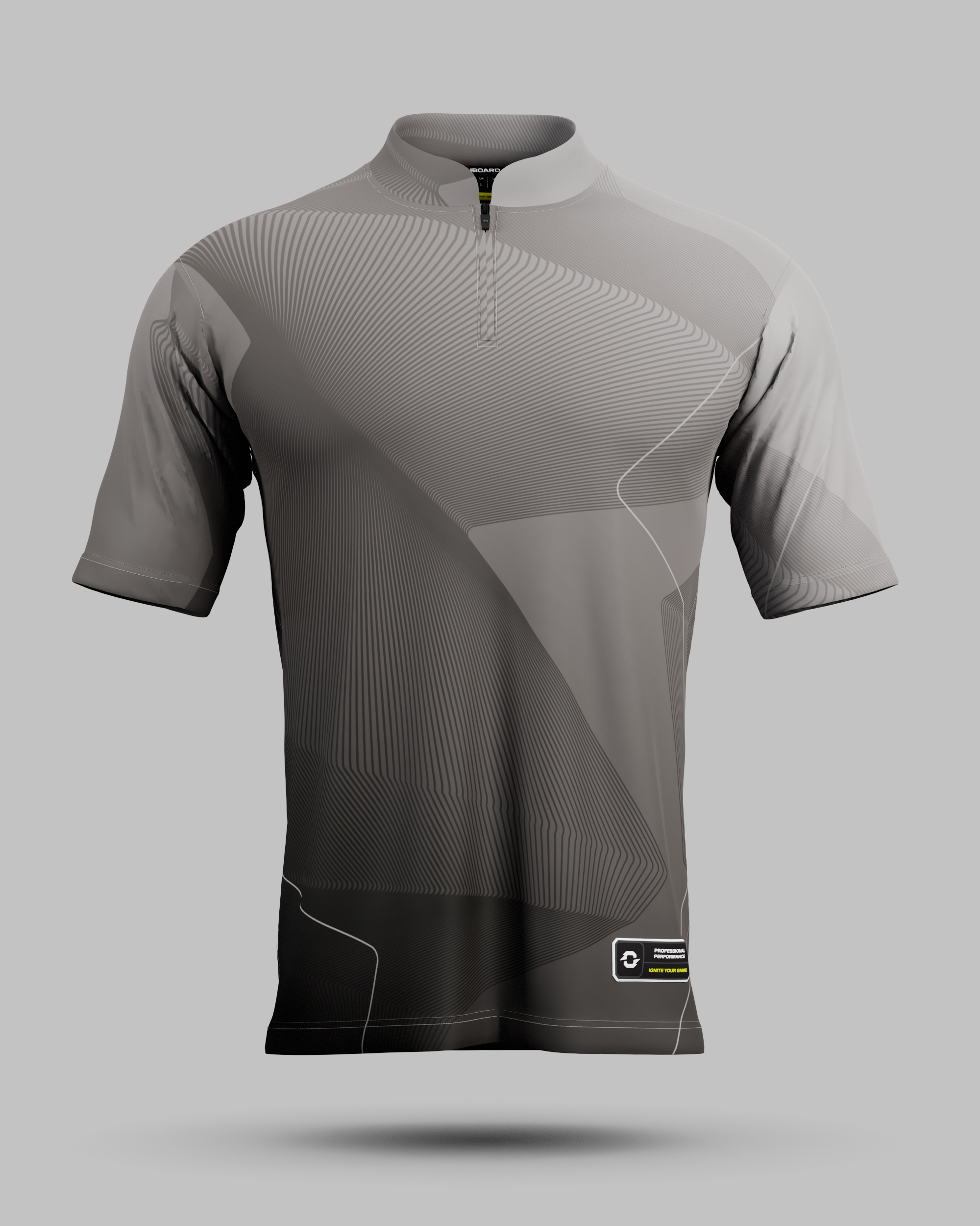 Express California 1/4 Zip Pro Collar Jersey Graphite