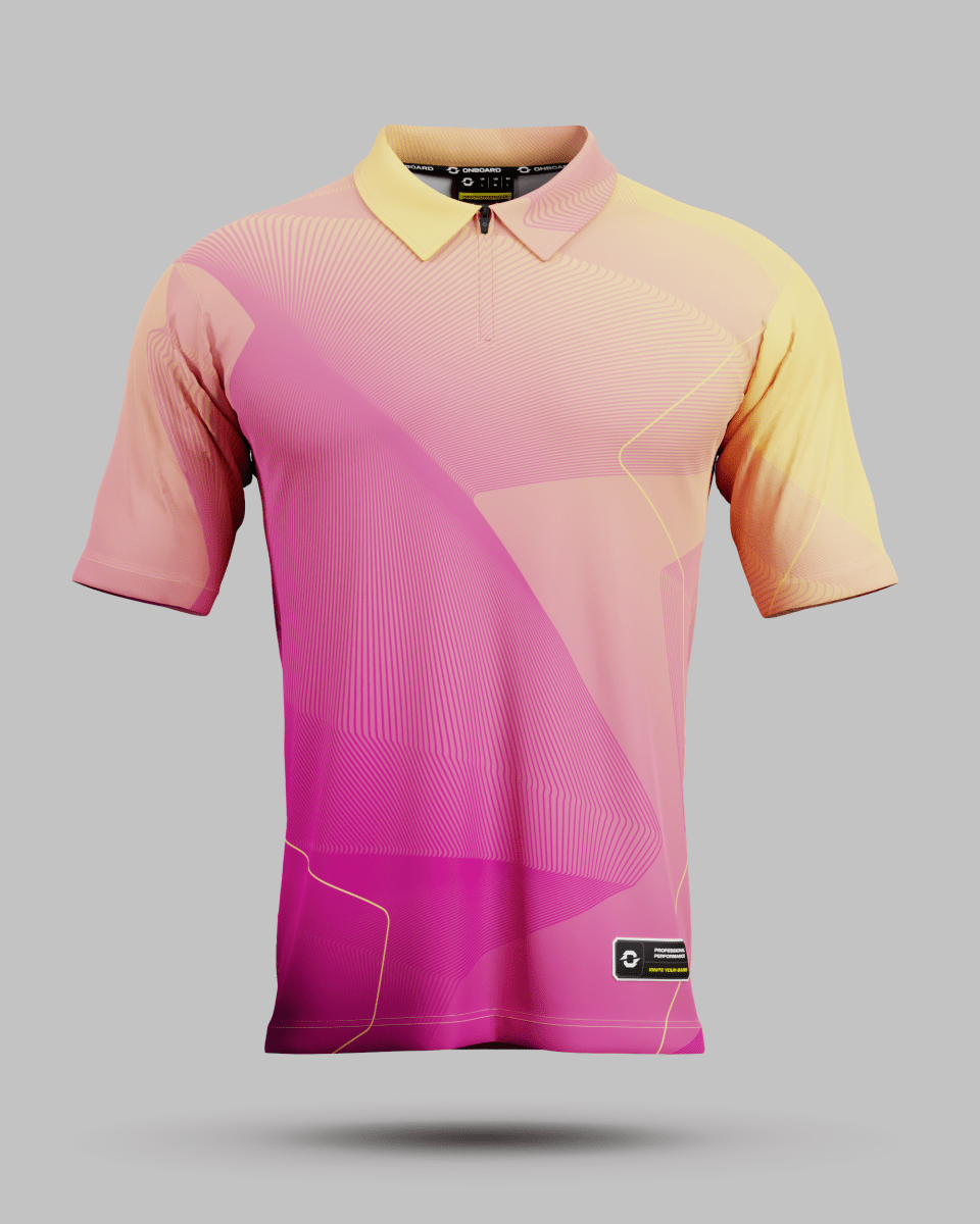 California 1/4 Zip Polo Collar Jersey - Onboard Sportswear