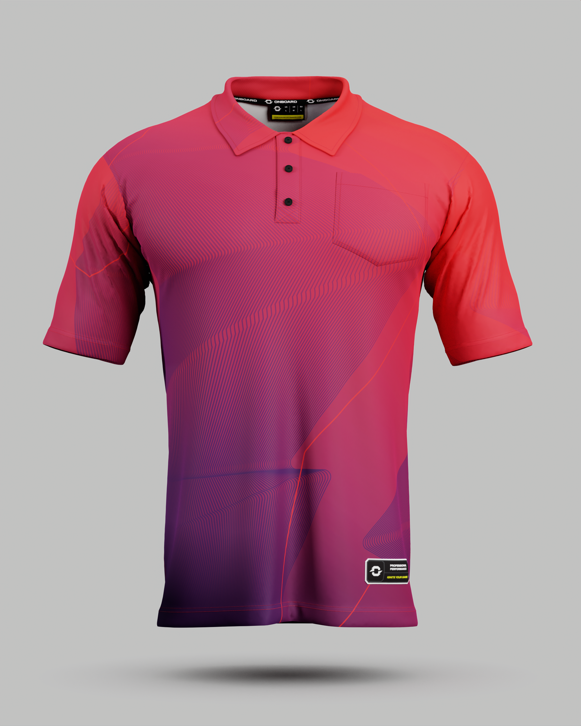 Youth California 3 Button Polo Collar Jersey