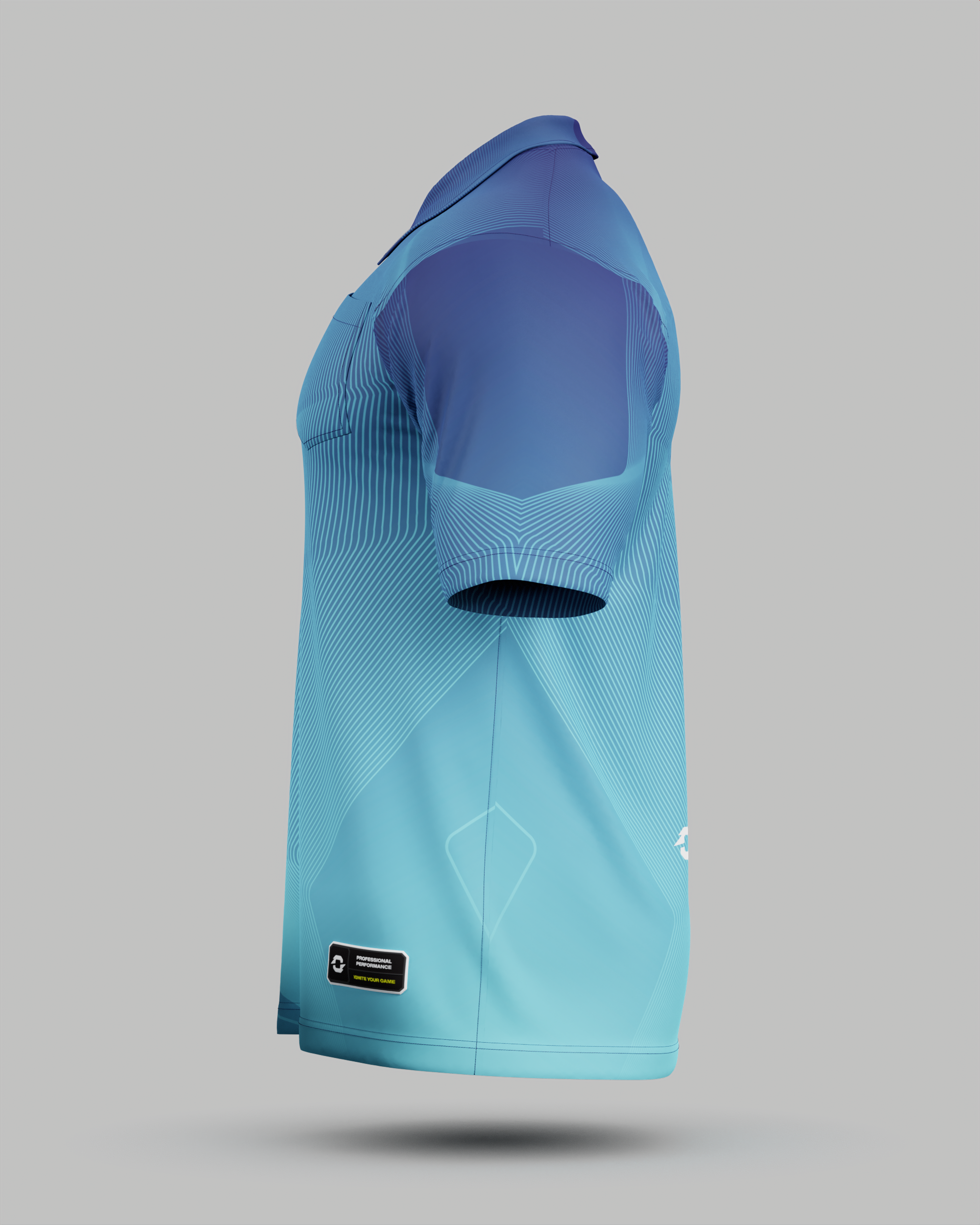 California 3 Button Polo Collar Jersey With Pocket