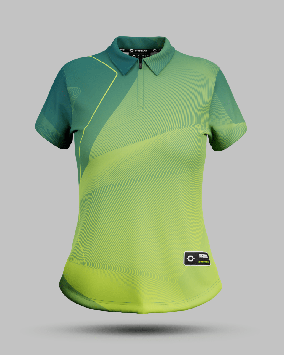 Womens California 1/4 Zip Polo Collar Jersey - Onboard Sportswear
