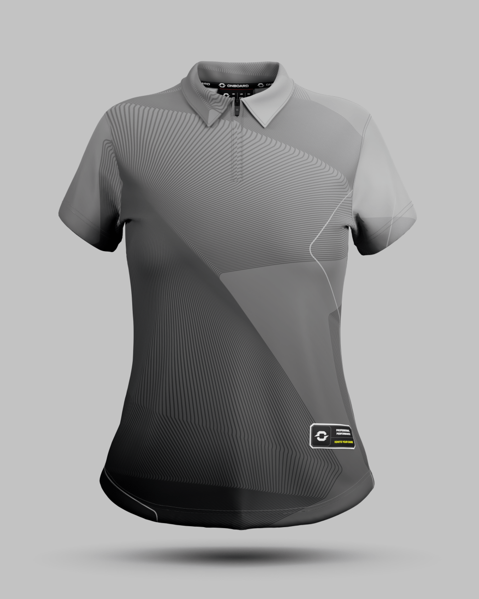 Womens California 1/4 Zip Polo Collar Jersey - Onboard Sportswear