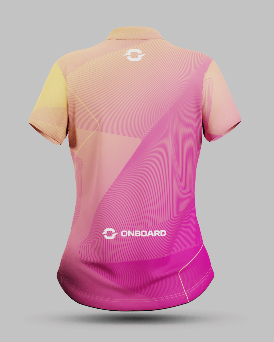 Womens California 1/4 Zip Pro Collar Jersey - Onboard Sportswear