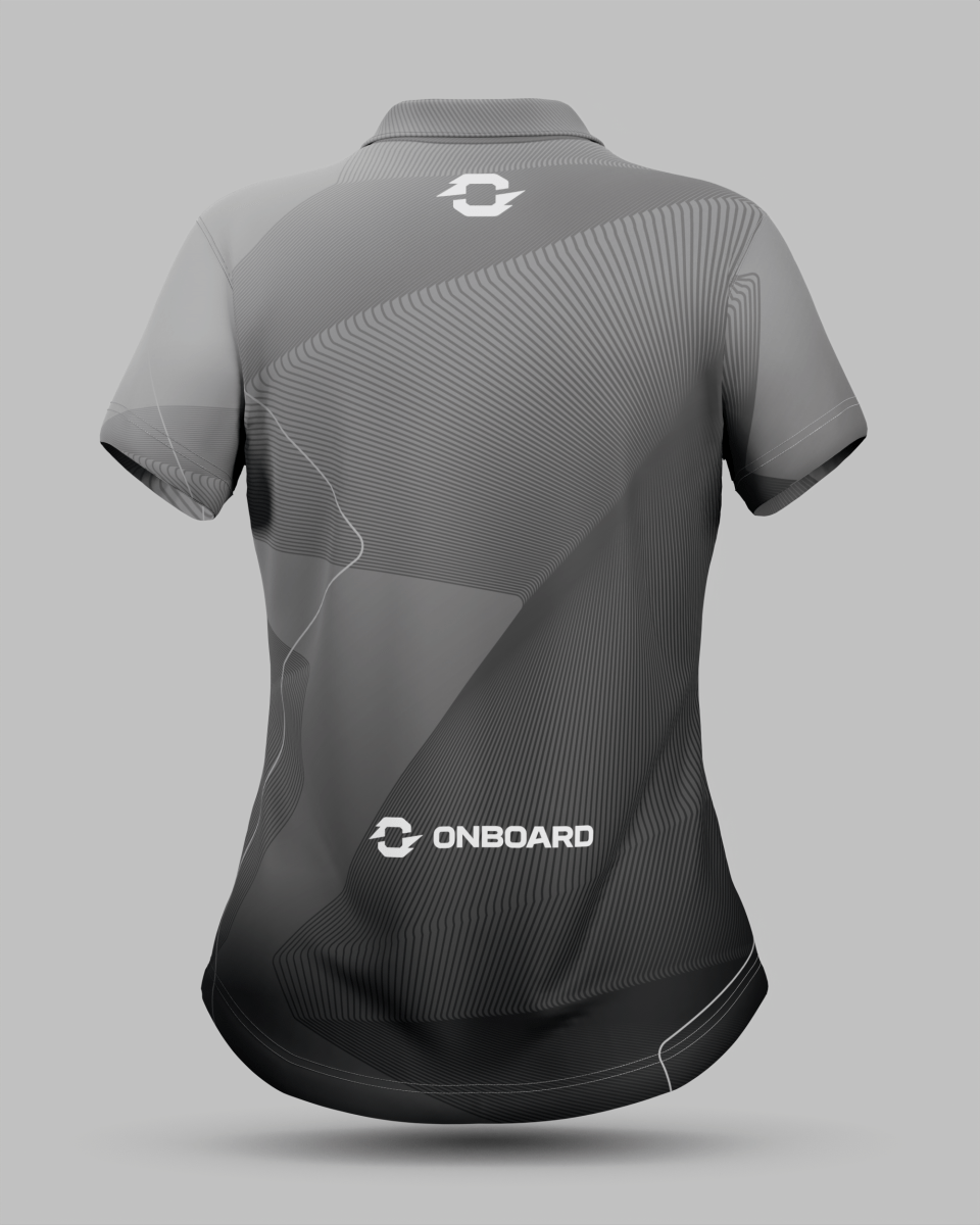 Womens California 3 Button Polo Collar Jersey - Onboard Sportswear