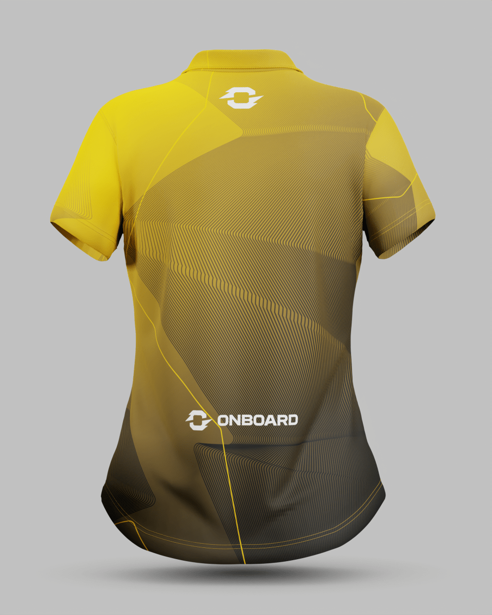 Womens California 3 Button Polo Collar Jersey - Onboard Sportswear