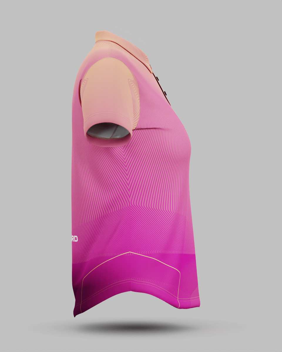 Womens California 3 Button Polo Collar Jersey - Onboard Sportswear