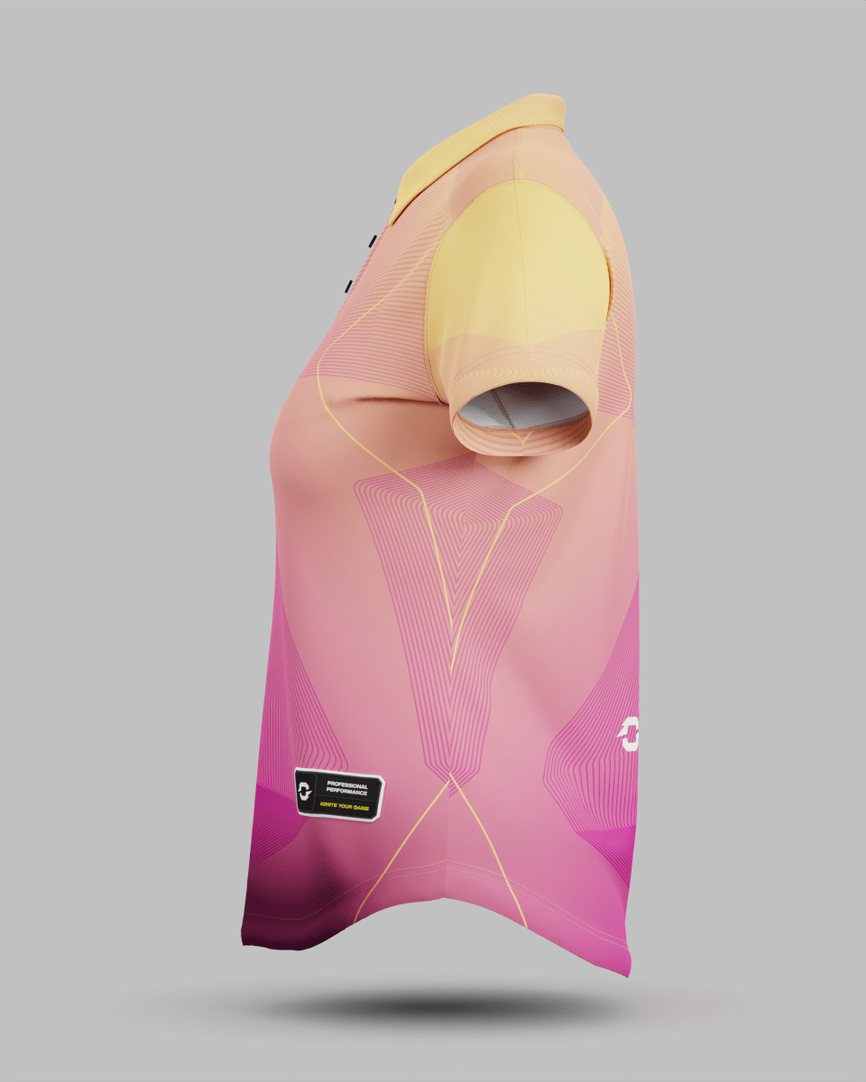 Womens California 3 Button Polo Collar Jersey - Onboard Sportswear