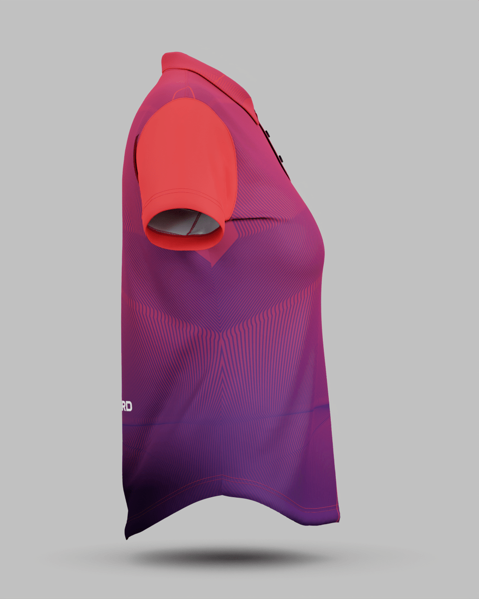 Womens California 3 Button Polo Collar Jersey - Onboard Sportswear