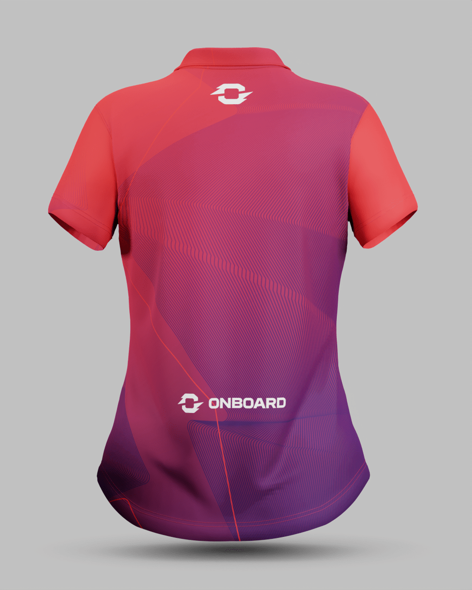 Womens California 3 Button Polo Collar Jersey - Onboard Sportswear