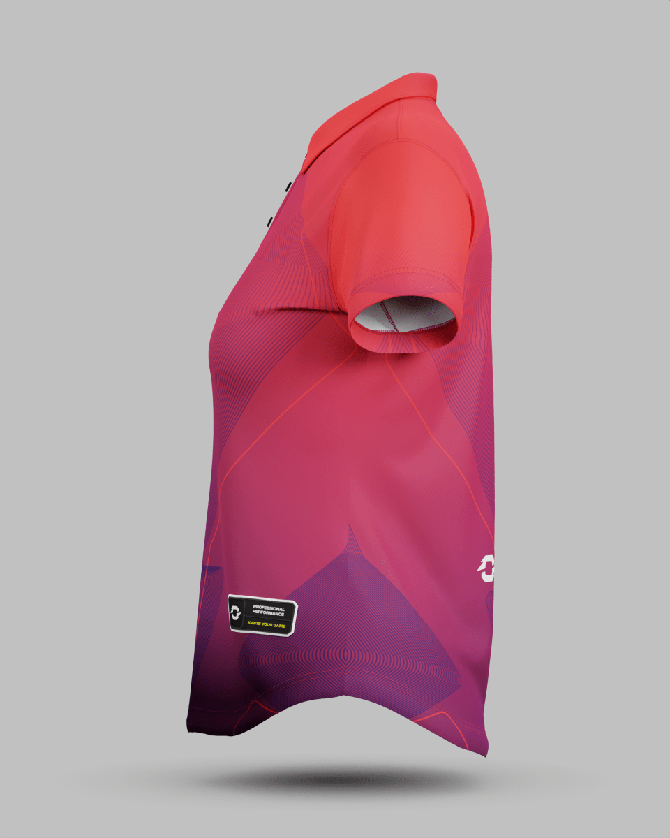 Womens California 3 Button Polo Collar Jersey - Onboard Sportswear