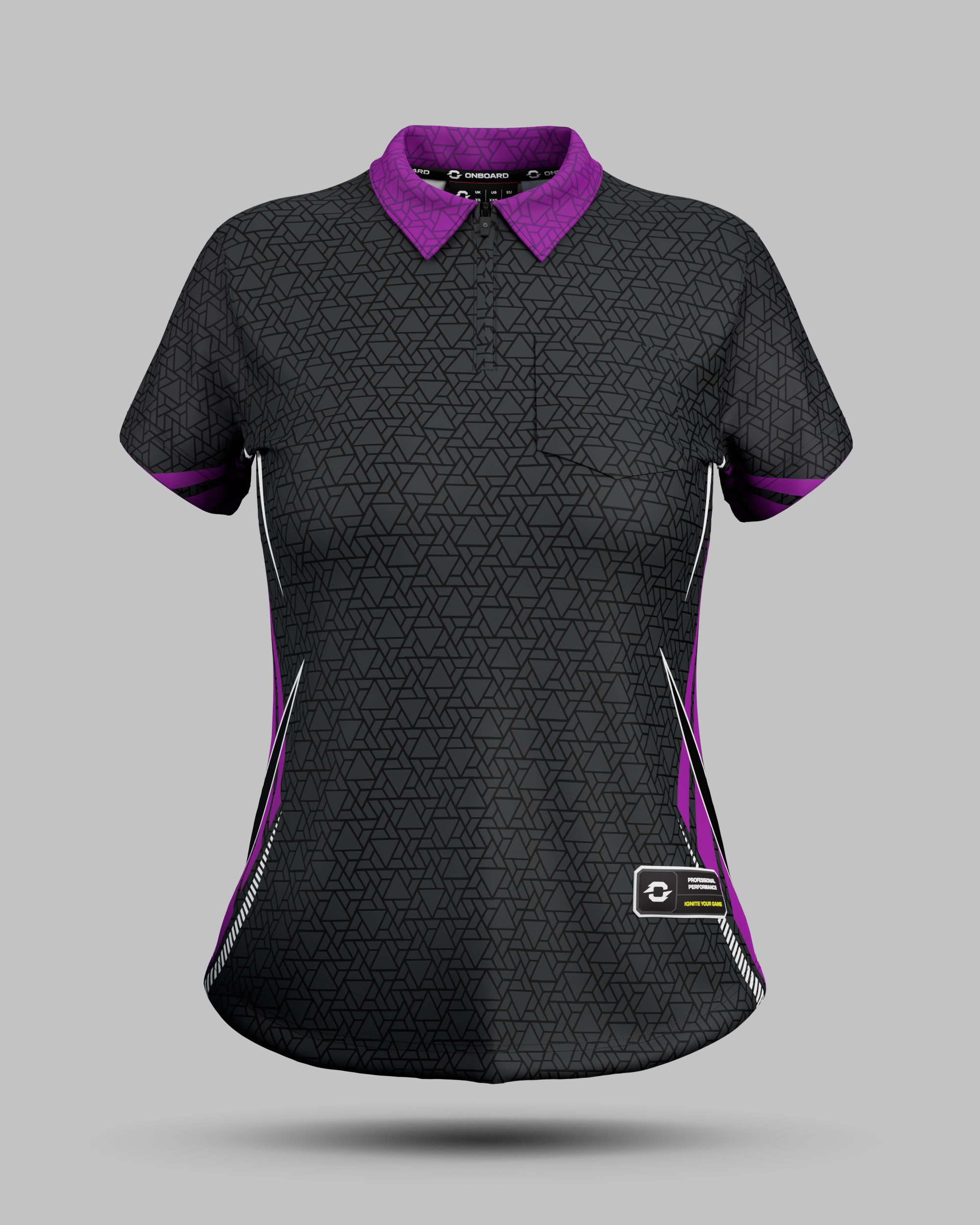 Womens Denver 1/4 Zip Polo Collar Jersey