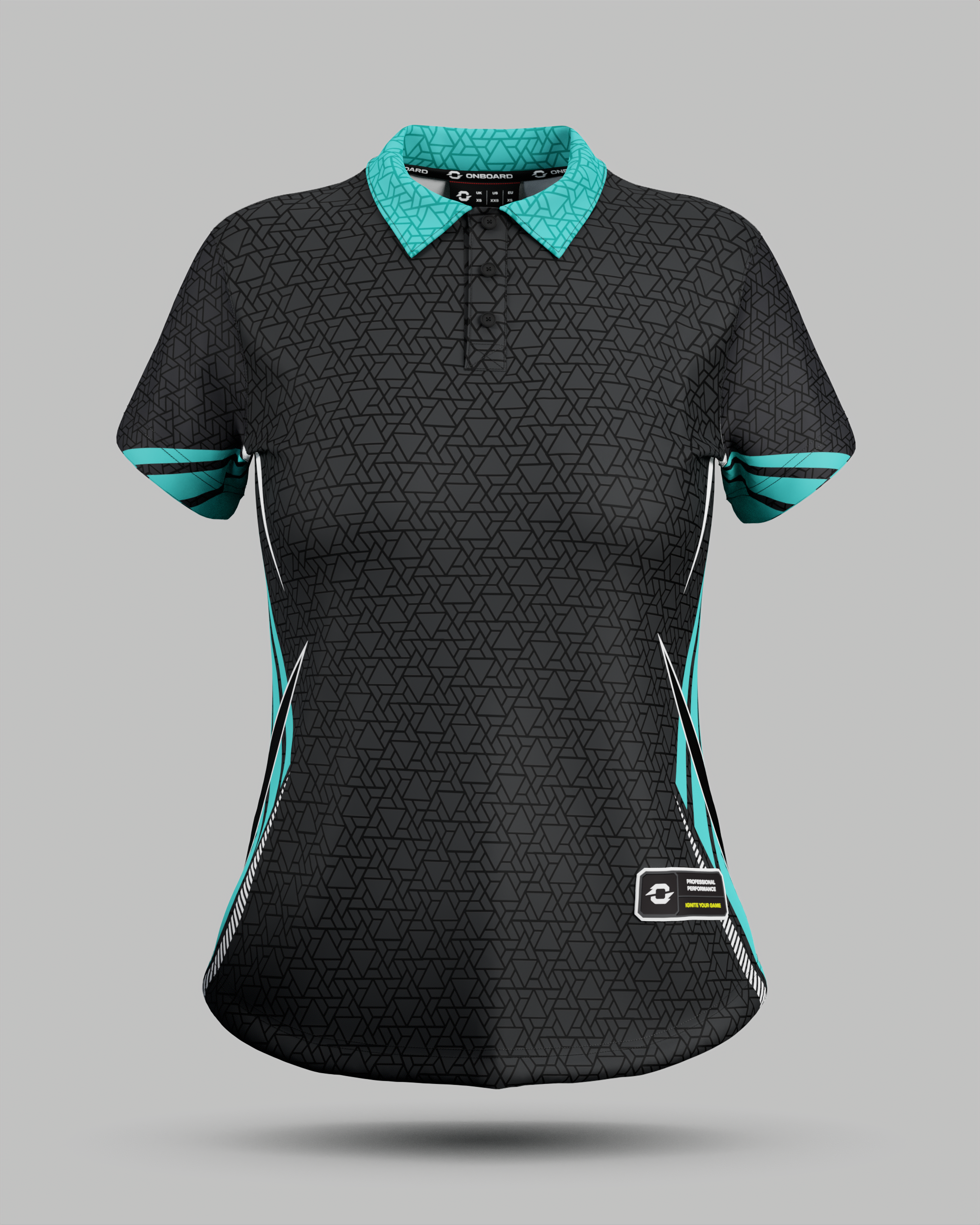 Womens Denver 3 Button Polo Collar Jersey