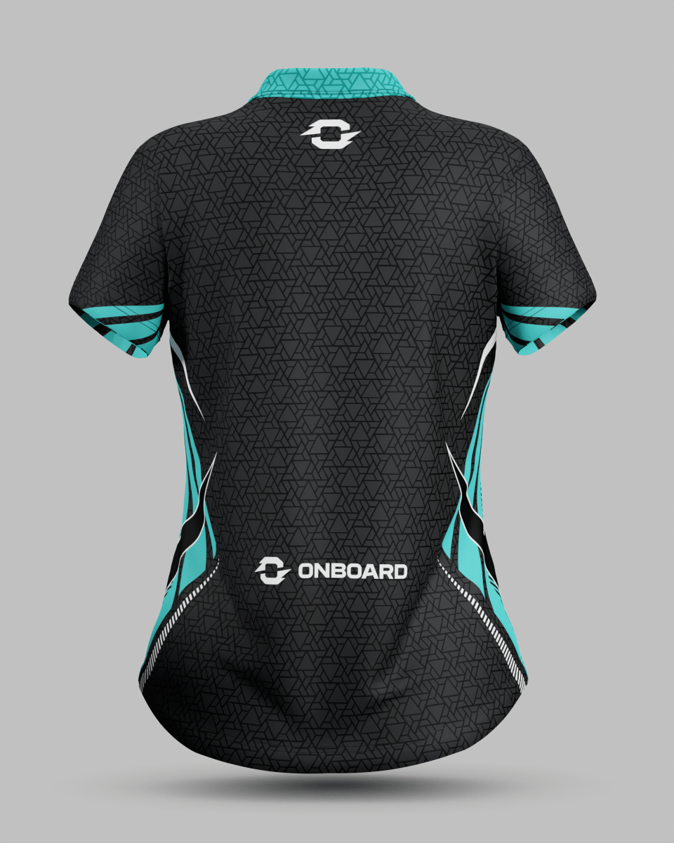 Womens Denver 3 Button Polo Collar Jersey - Onboard Sportswear