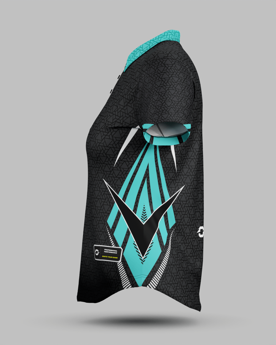 Womens Denver 3 Button Polo Collar Jersey - Onboard Sportswear