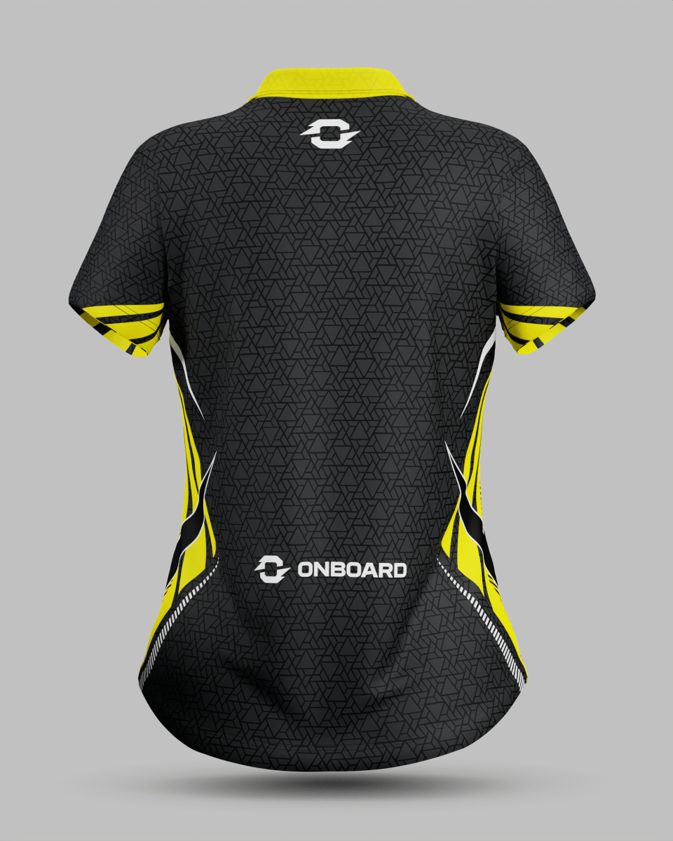 Womens Denver 3 Button Polo Collar Jersey - Onboard Sportswear