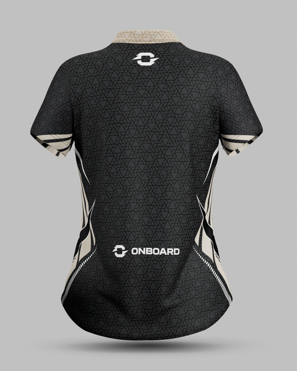 Womens Denver 3 Button Polo Collar Jersey - Onboard Sportswear