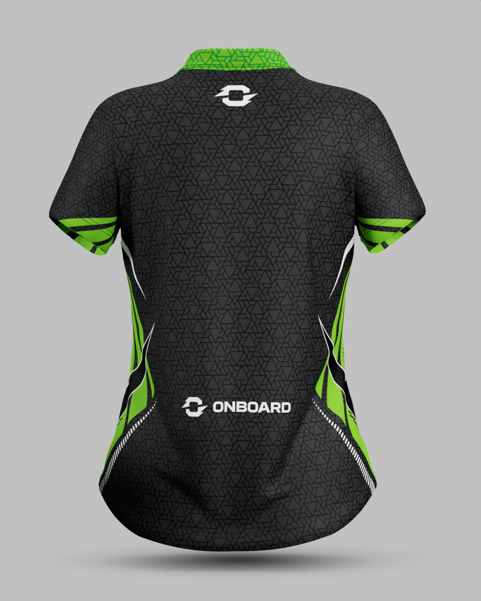 Womens Denver 3 Button Polo Collar Jersey - Onboard Sportswear