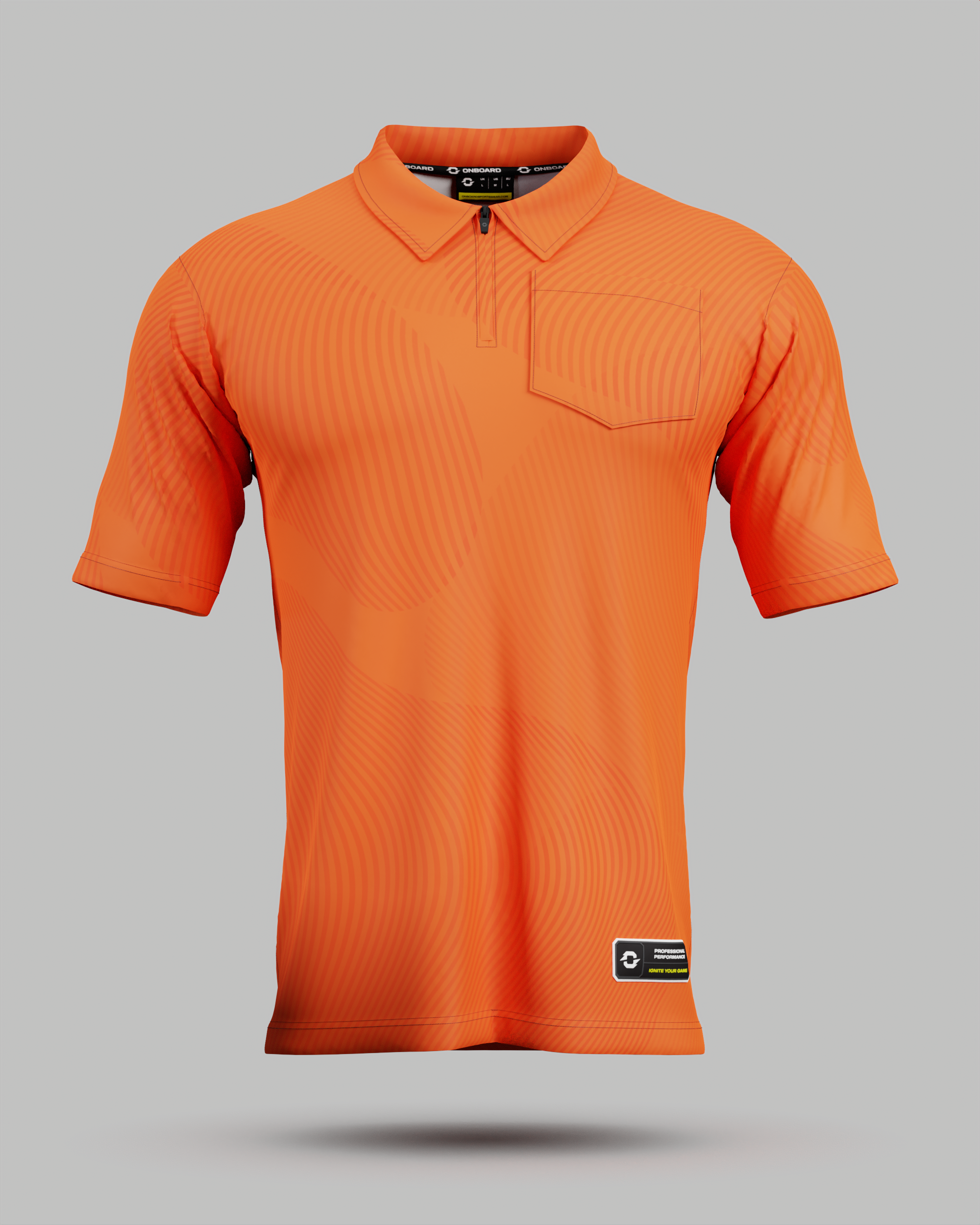 Youth Eclipse 1/4 Zip Polo Collar Jersey With Pocket