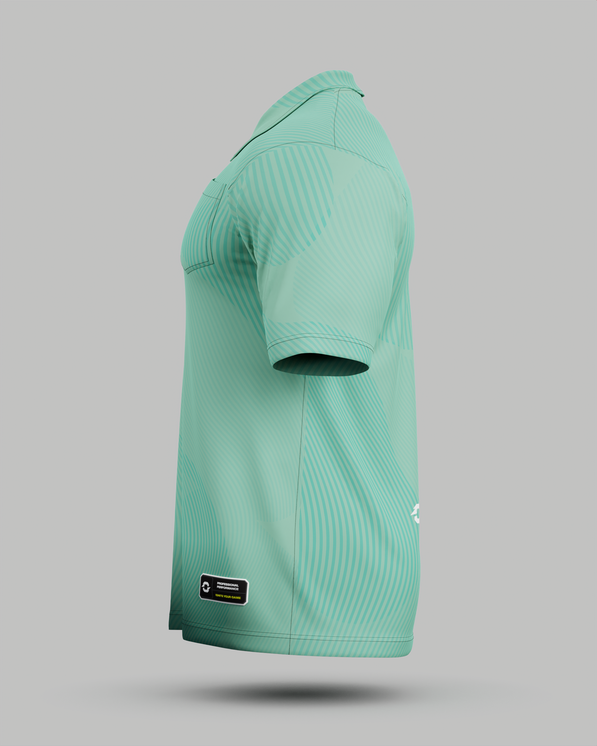 Eclipse 3 Button Polo Collar Jersey With Pocket