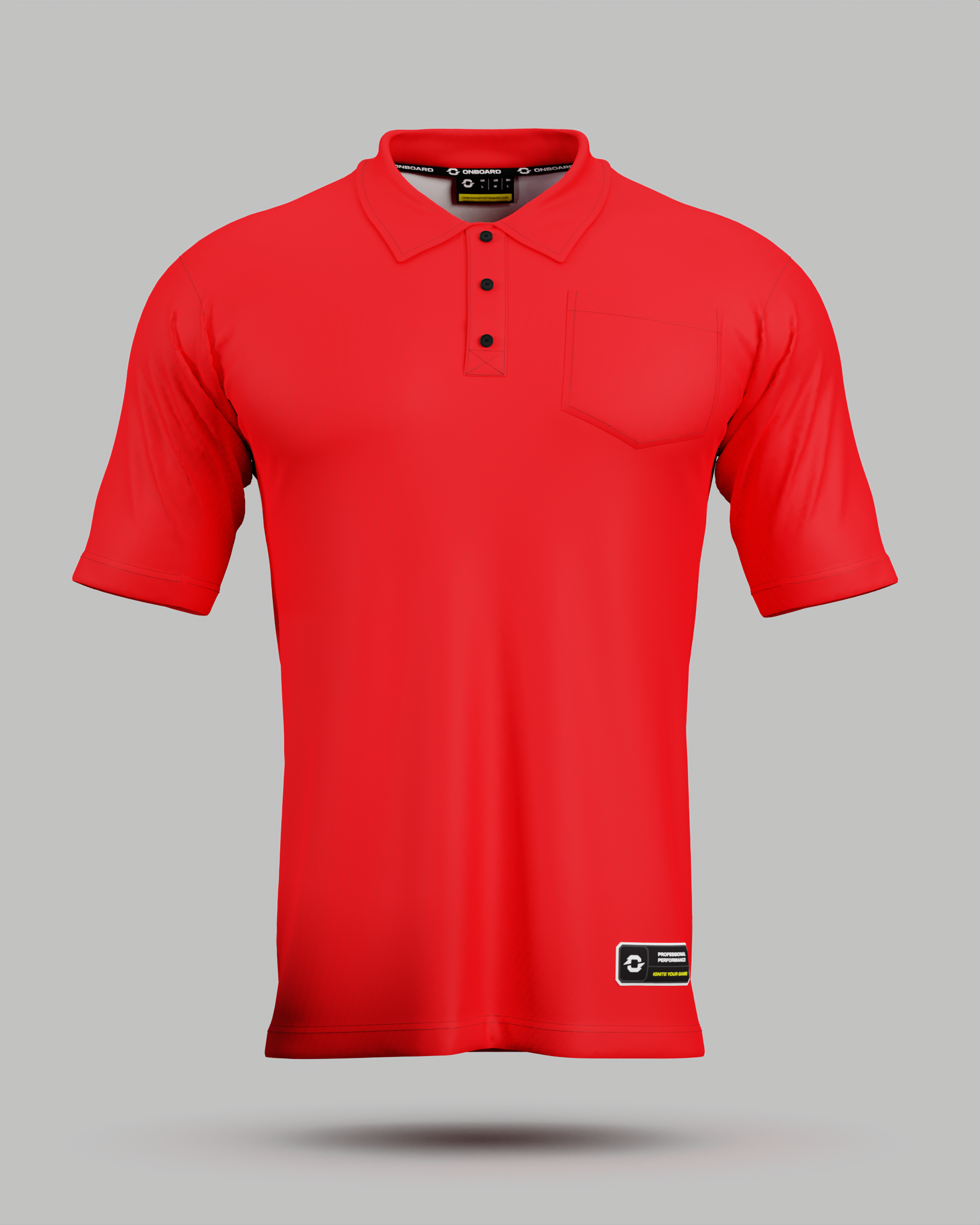 Youth Eclipse 3 Button Polo Collar Jersey With Pocket