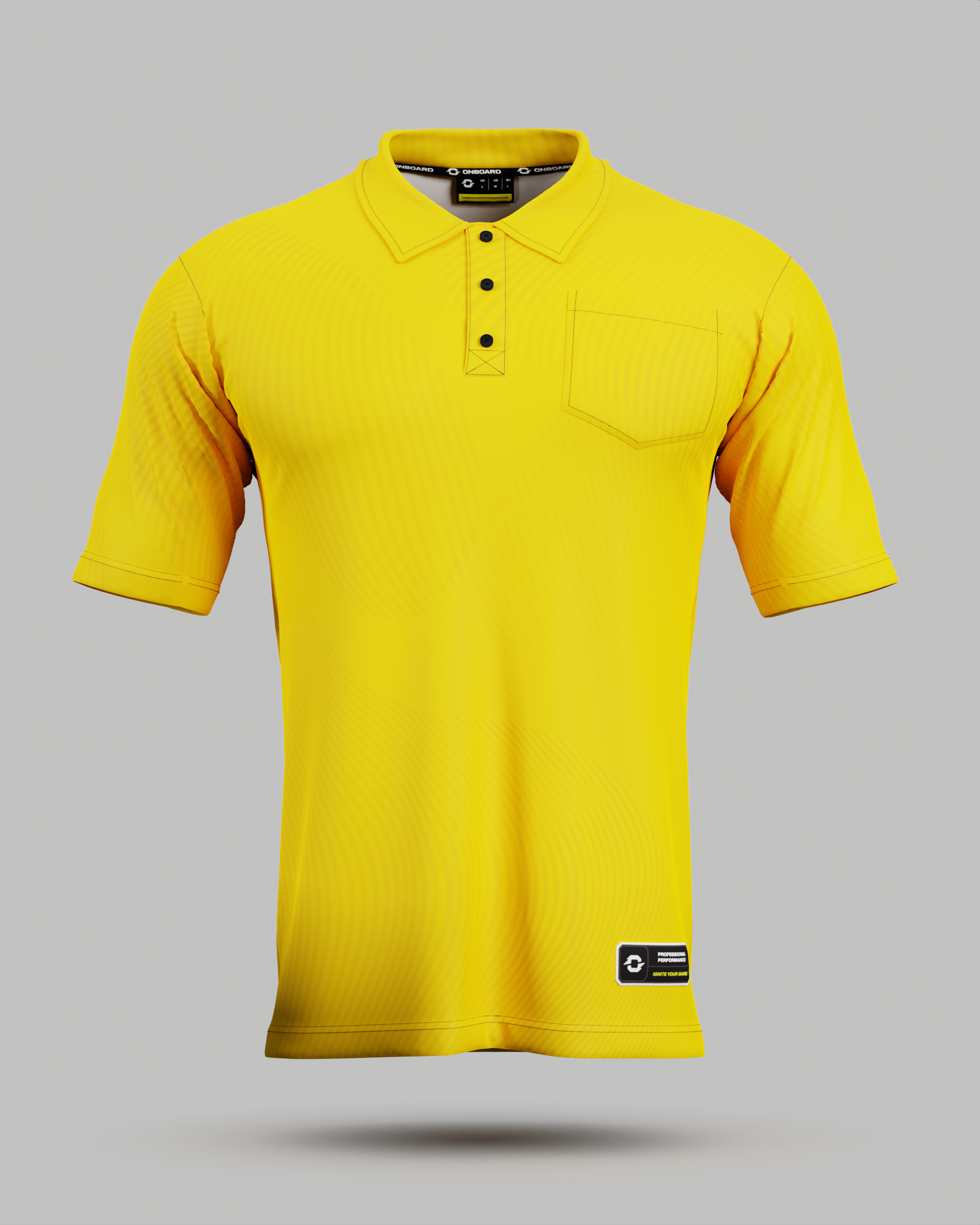 Youth Eclipse 3 Button Polo Collar Jersey With Pocket