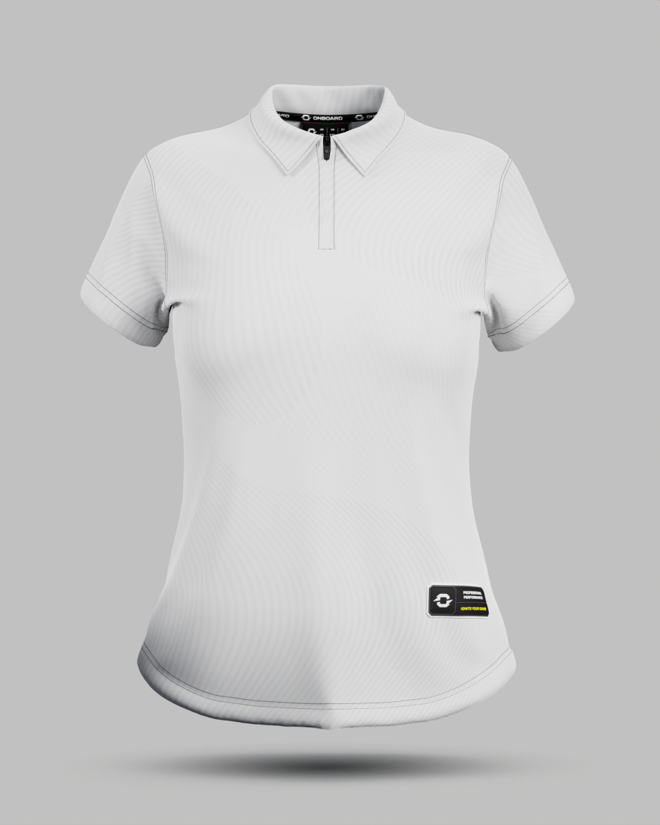 Womens Eclipse 1/4 Zip Polo Collar Jersey - Onboard Sportswear