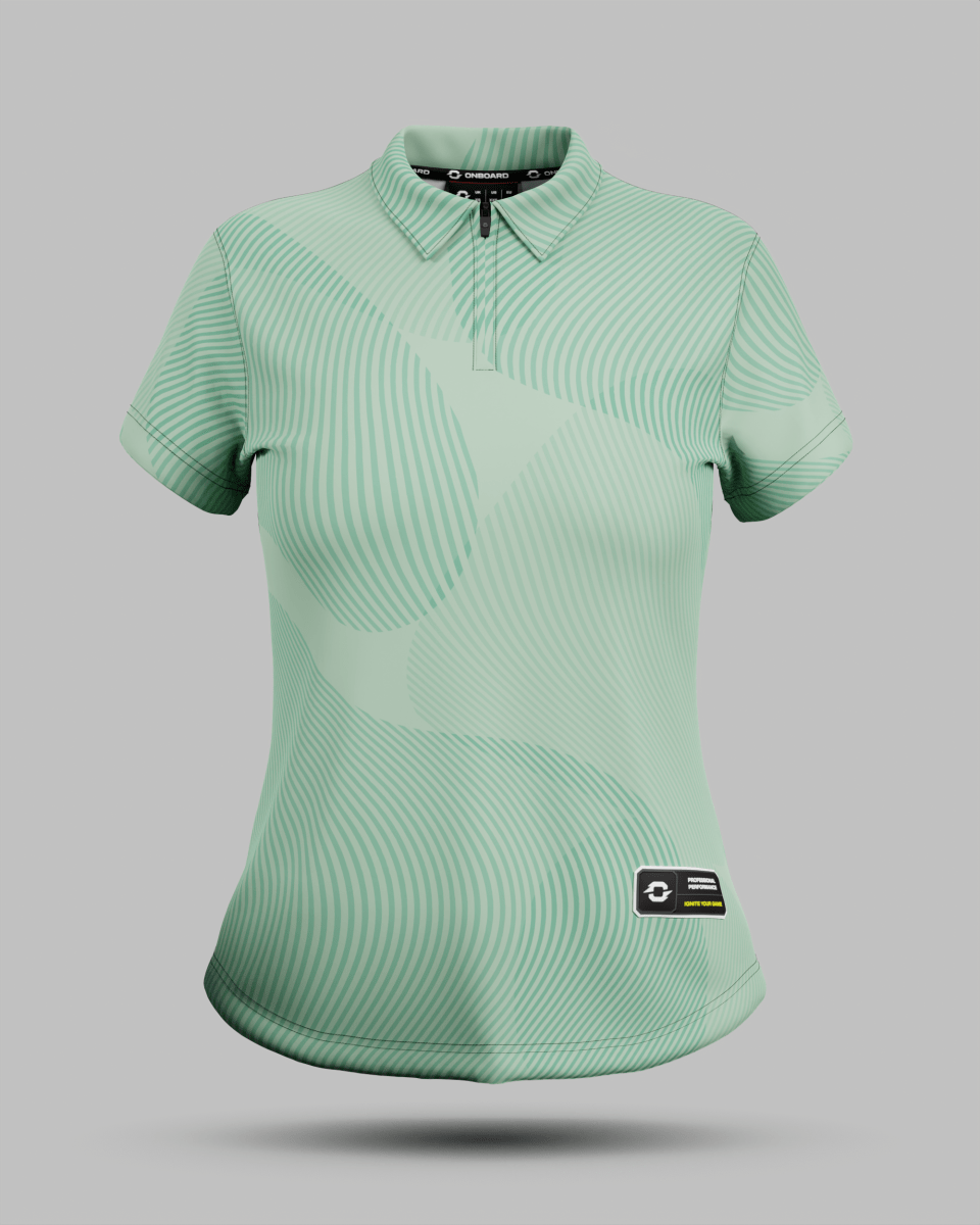 Womens Eclipse 1/4 Zip Polo Collar Jersey - Onboard Sportswear