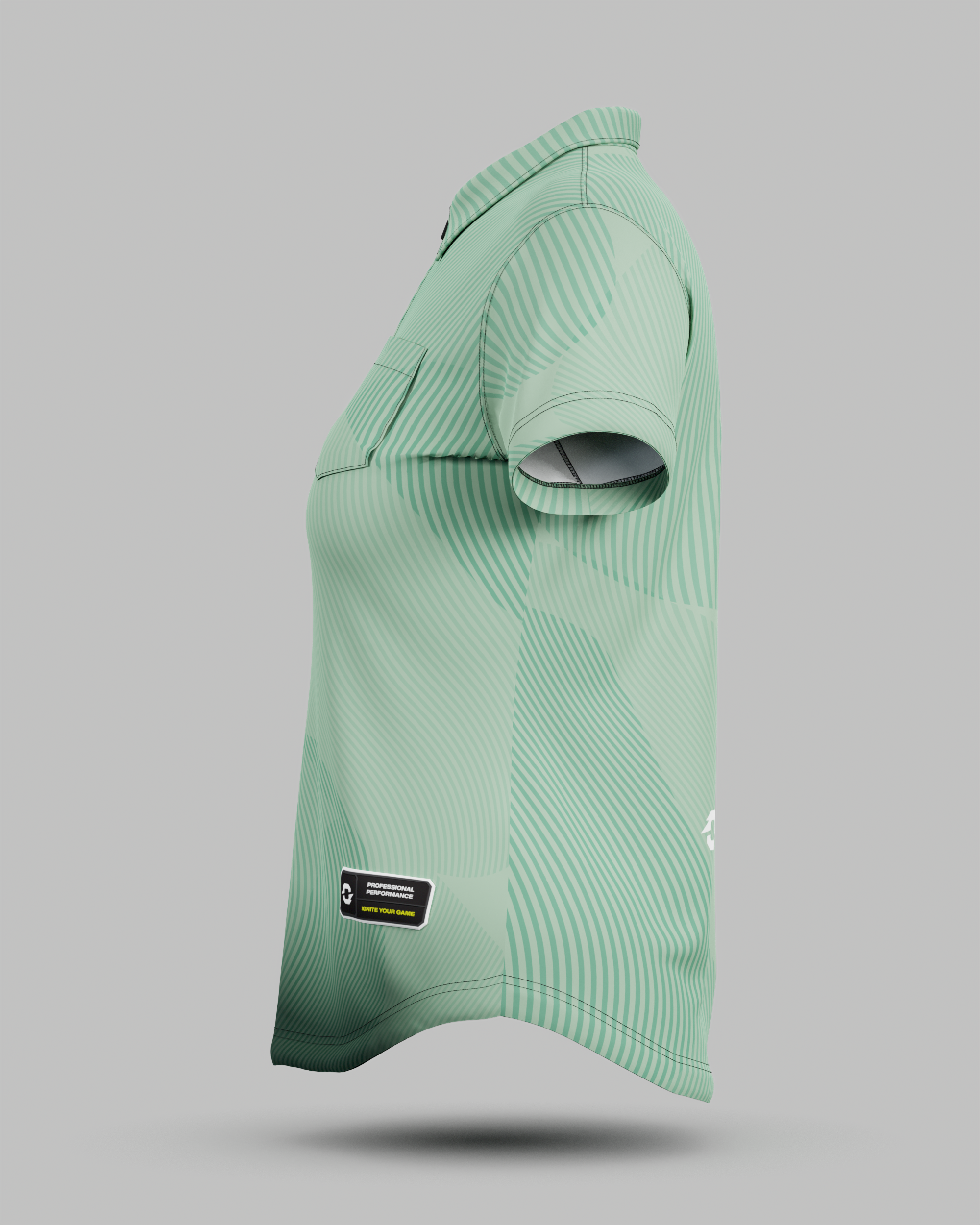 Womens Eclipse 1/4 Zip Polo Collar Jersey With Pocket