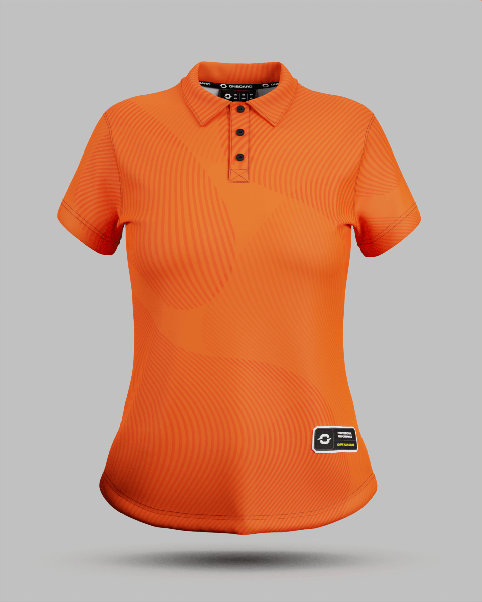 Womens Eclipse 3 Button Polo Collar Jersey - Onboard Sportswear