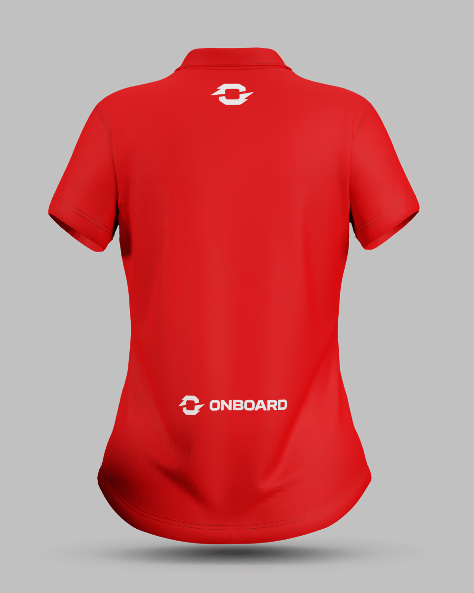 Womens Eclipse 3 Button Polo Collar Jersey - Onboard Sportswear