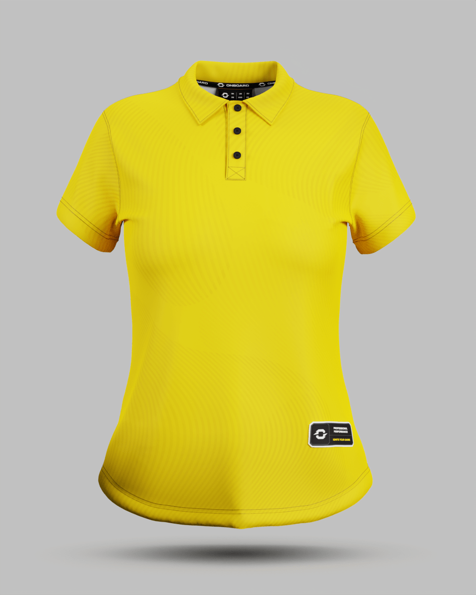 Womens Eclipse 3 Button Polo Collar Jersey - Onboard Sportswear