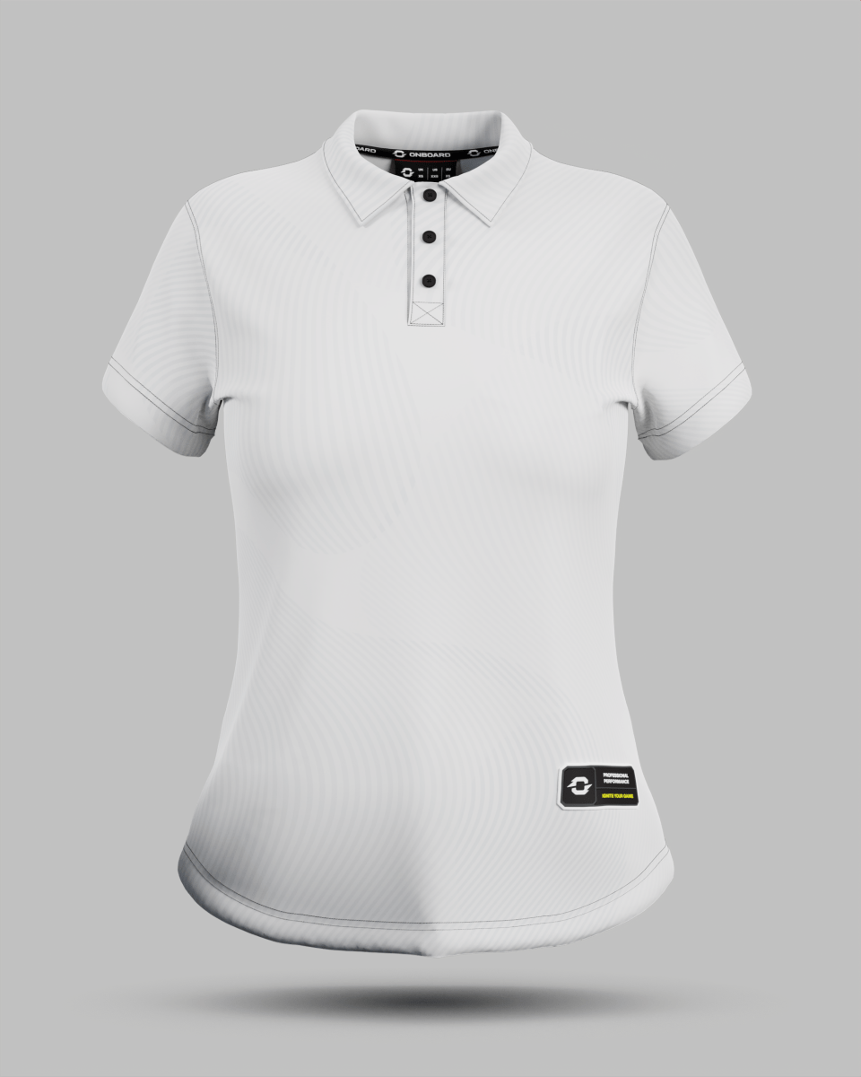 Womens Eclipse 3 Button Polo Collar Jersey - Onboard Sportswear