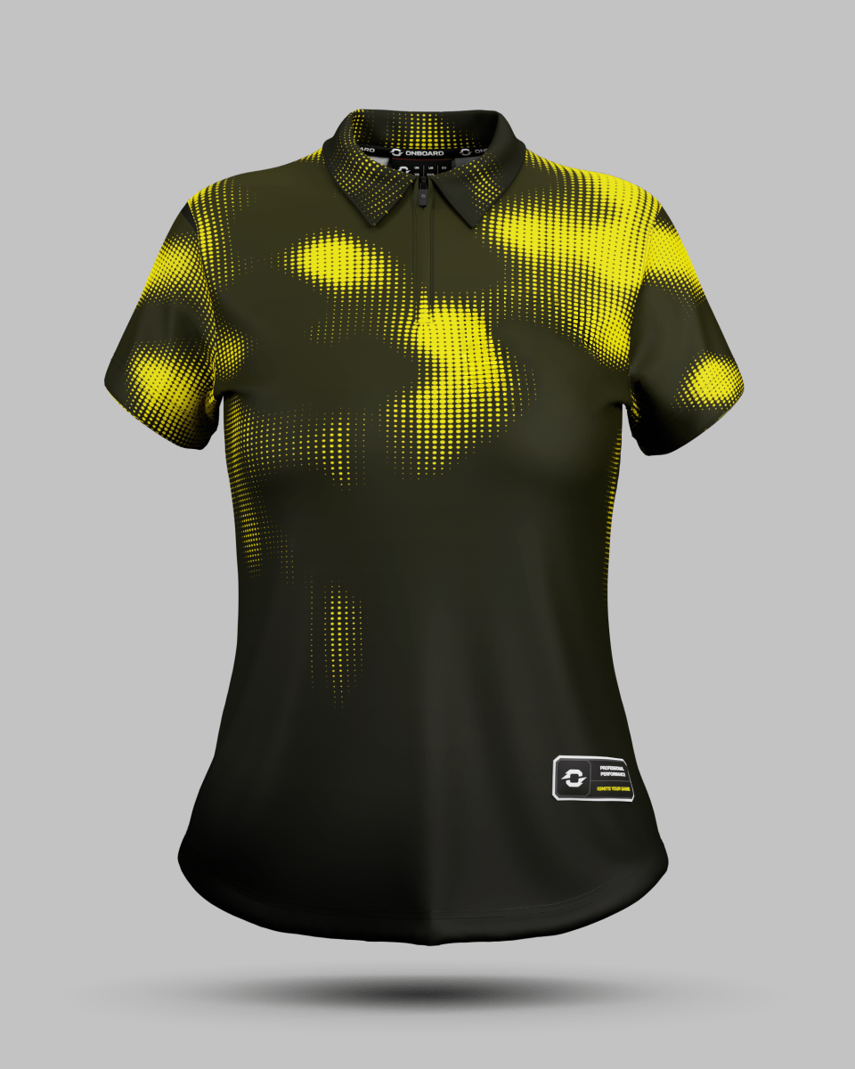 Womens Geneva 1/4 Zip Polo Collar Jersey - Onboard Sportswear