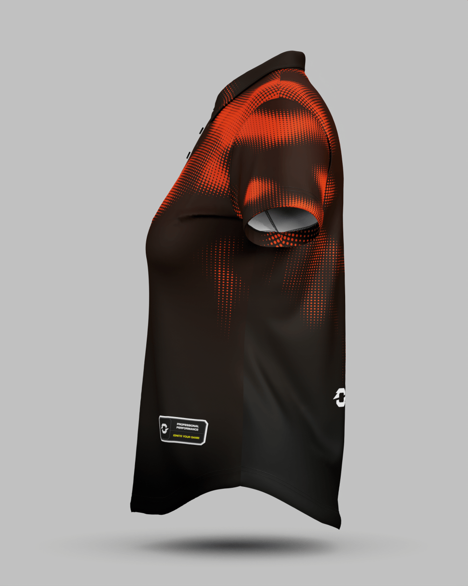 Womens Geneva 3 Button Polo Collar Jersey - Onboard Sportswear