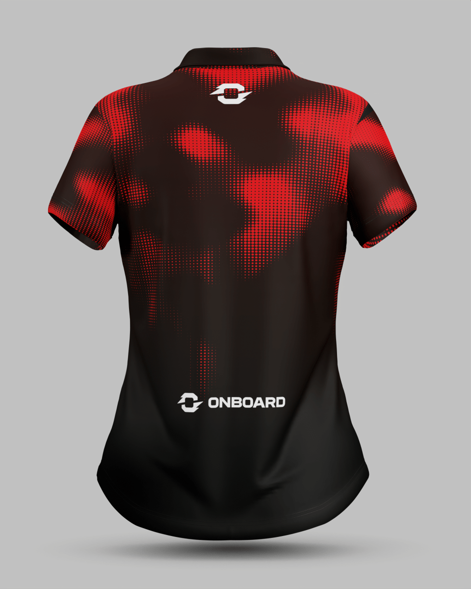 Womens Geneva 3 Button Polo Collar Jersey - Onboard Sportswear