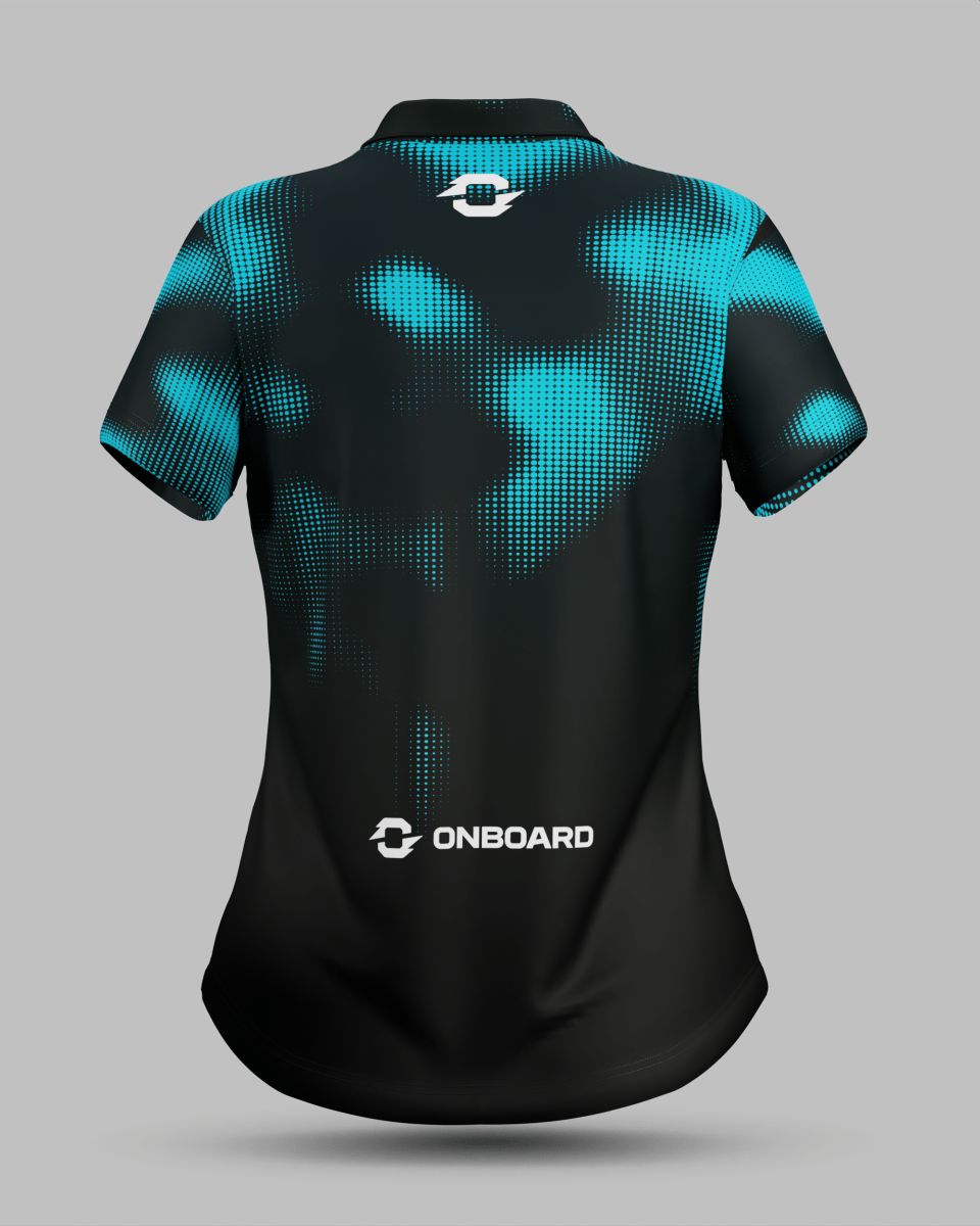 Womens Geneva 3 Button Polo Collar Jersey - Onboard Sportswear