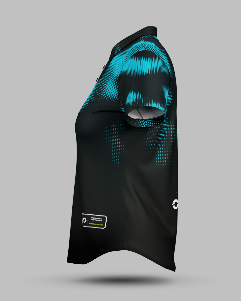 Womens Geneva 3 Button Polo Collar Jersey - Onboard Sportswear