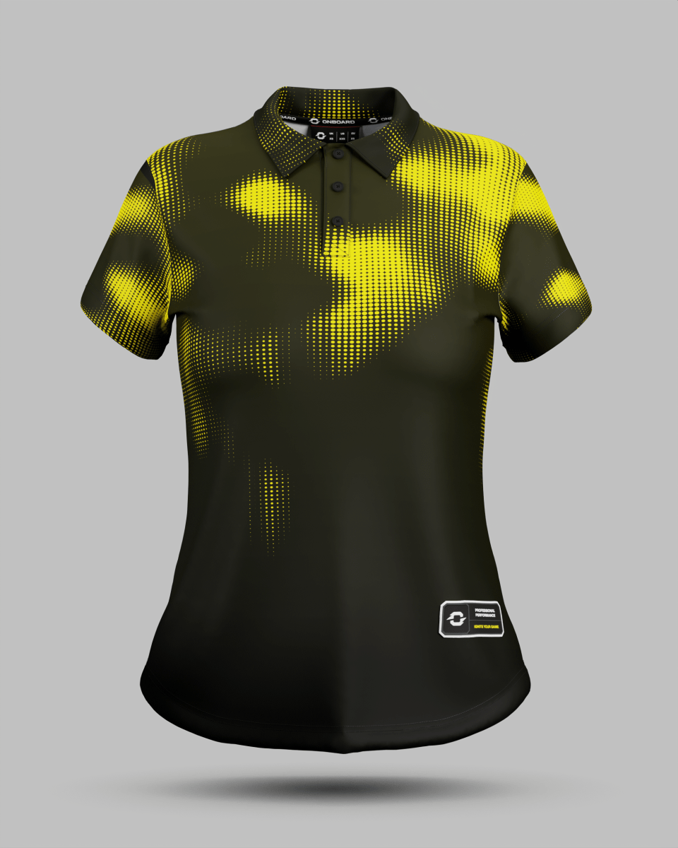 Womens Geneva 3 Button Polo Collar Jersey - Onboard Sportswear