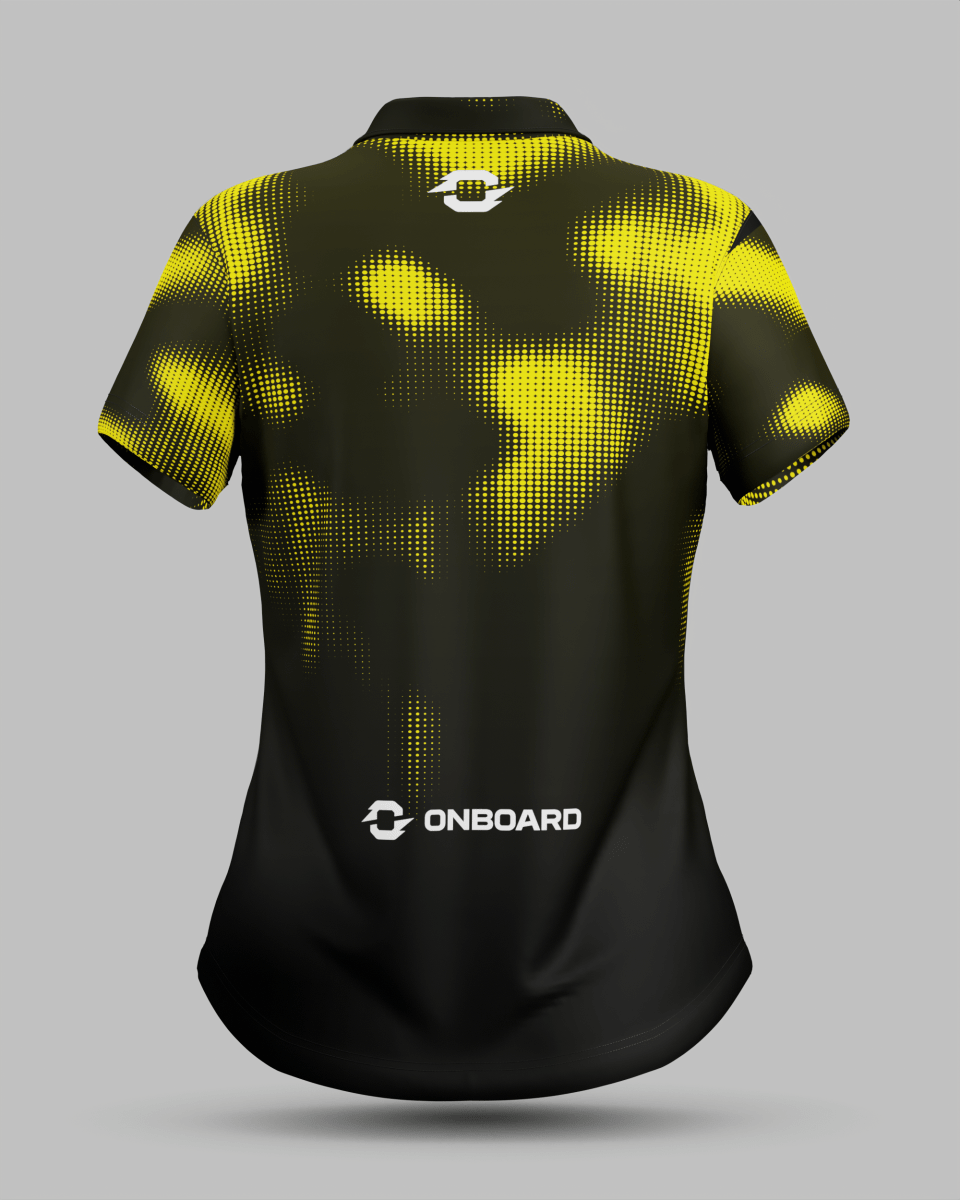 Womens Geneva 3 Button Polo Collar Jersey - Onboard Sportswear