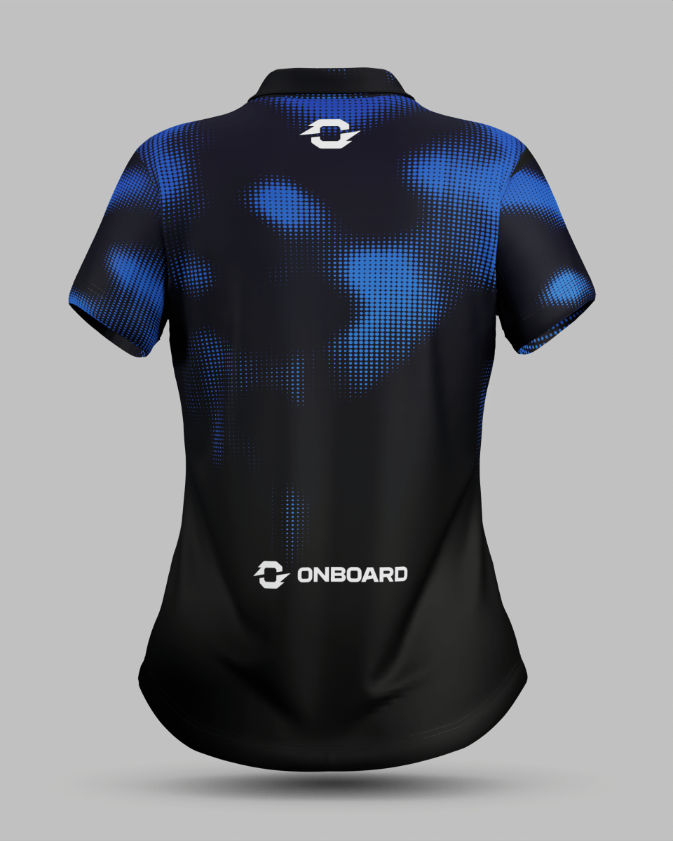 Womens Geneva 3 Button Polo Collar Jersey - Onboard Sportswear