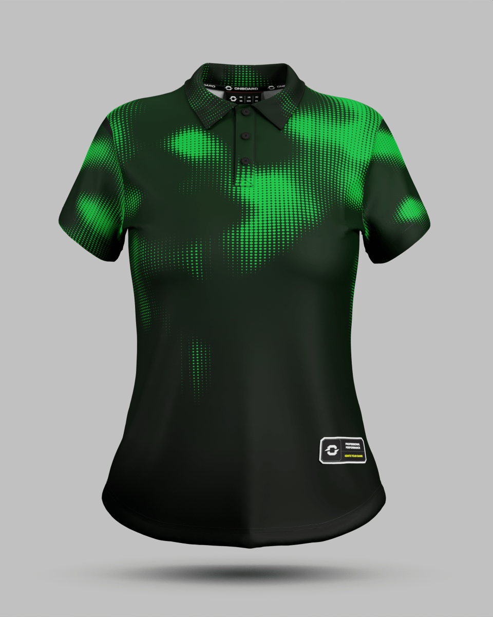 Womens Geneva 3 Button Polo Collar Jersey - Onboard Sportswear