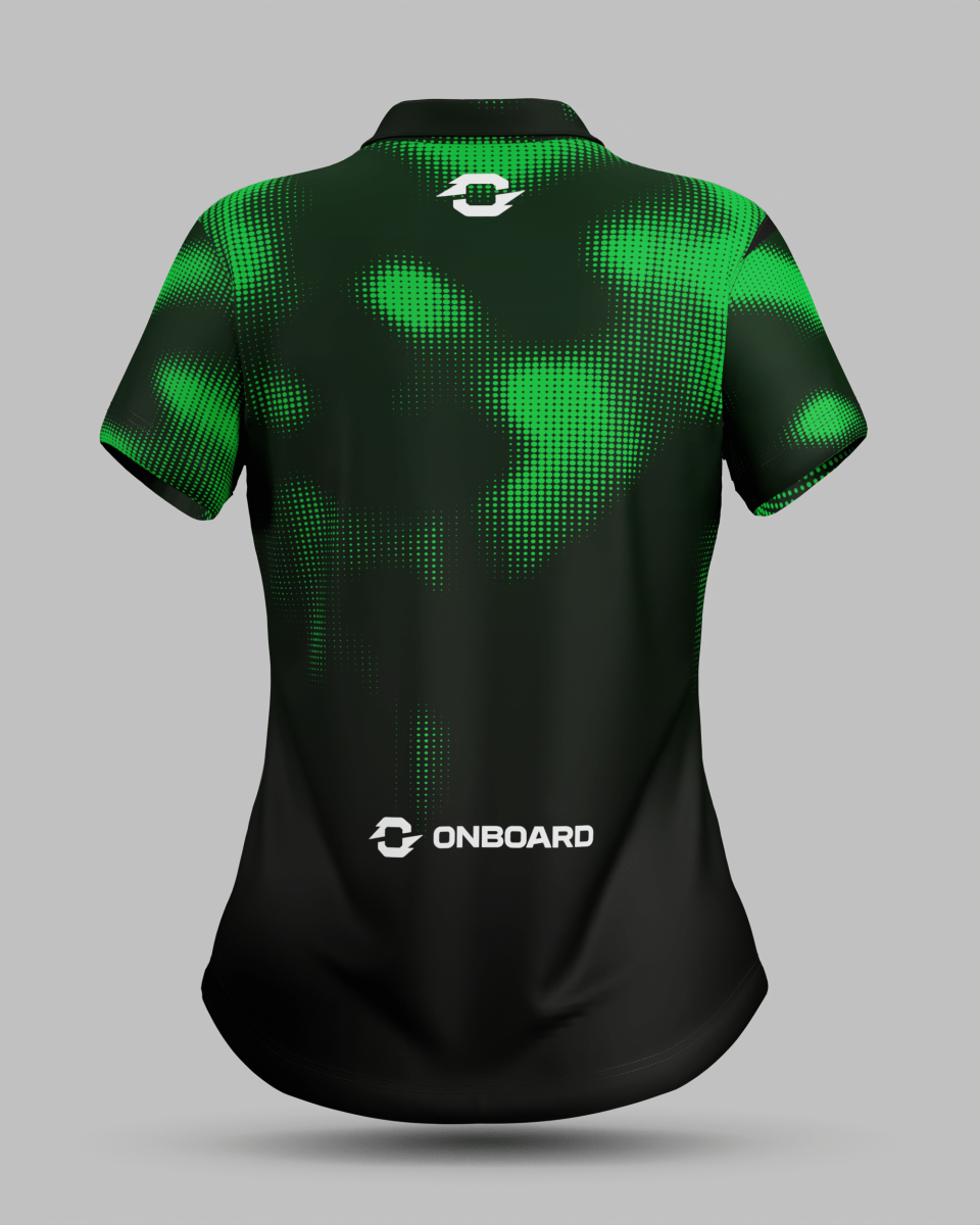 Womens Geneva 3 Button Polo Collar Jersey - Onboard Sportswear