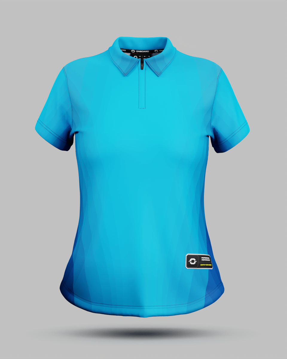 Womens Helsinki 2.0 1/4 Zip Polo Collar Jersey With Pocket - Onboard Sportswear